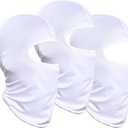 3 Pieces Balaclava Face Mask Outdoor Cycling Headgear Motorcycle Face Masks for Men and Women (White)