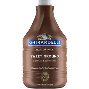 Ghirardelli Sweet Ground Chocolate & Cocoa Sauce Pump Bottle, 87.3 oz (87.3 Ounce (Pack of 1))