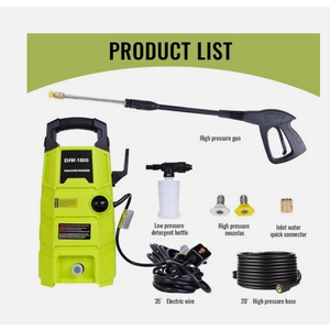 CRAFTSMAN Electric Pressure Washer, Cold Water, Lightweight Corded Power Washer for Cars, Driveways, Patio and Garage, Powerful 1700-PSI, 1.2-GPM, Compact, Easy to Use (CMEPW1700)