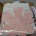 Marspark 27 Pcs Large Pink and White Paper Flowers Backdrop Decorations for Wall Giant DIY Artificial 3D Flower Decor with Butterfly Rattan Spring Tea Party Bulletin Board for Holiday Wedding