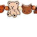 Bouncer Toy Bar Compatible with Baby Bjorn Bouncer, Wooden Arch Toy Bar Attachment for Baby - Sensory Development & Play Accessories for Newborn and Infant 3-36 Months - Forest