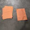 SHACOS Fabric Placemats Set of 6 Washable Heat Resistant Place Mats Non Slip Thick Cloth Placemats Reversible Table Mats Indoor Outdoor Home Wedding Table Decor, Orange