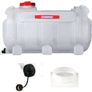 Chapin 98142 Water Storage Tank, 40Gallon, Utility Water Supply, Translucent ChemicalResistant Poly Tank, 6" Wide Cap, 2" Drain & GardenHose Port for Farms, Acreage, Gardens & Orchard