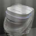 Diaper Genie Essence Pail, White with 18 Easy Roll Refill Bags