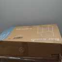 DUMOS 26 Inch Counter Height Bar Stools Set of 2, Modern Faux Leather High Barstools with Back and Metal Leg, Bar Chairs for Kitchen lsland, Elegant Brown