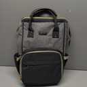 GAIVP Diaper Bag Backpack for Women, Baby Bags for Girls,Diaper Bag with Changing Pad, and Insulated Pockets (Dark Grey +Light Grey)