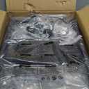 HapiRm Fruit Basket Kitchen Cart - 4-Tier Rolling Storage Cart with Wheels, Fruit Vegetable Basket with Wood Top, Pantry Utility Kitchen Organizer for Fruit Potato Onion Vegetable Bread Snack (Black)