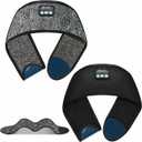 Adjustable Headband Headphones, Sleeping Headphones with Ultra-Thin Speakers, Bluetooth Headband for Side Sleepers, Yoga, Running, Workout, Travel-Black&Grey