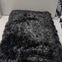 Bedsure GentleSoft Fluffy Black Throw Blanket Gifts for Men, Black Decor Soft Cozy Fuzzy Plush Minky Thick Warm Sherpa Fleece Faux Fur Throws for Couch Bed, Furry Blanket Gifts for Mom Dad, 50x60