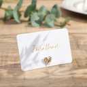 UNIQOOO 24Pcs Decorative Gold Love Heart Place Card Holders Bulk, Romantic Name Card Stands Set, for Wedding Engagement Decor, Table Setting, Business Card, Name Tag, Party Food Labels