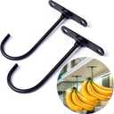 3 x Banana Hook Under Cabinet 2 Pack, Hanger to Keep Bananas Fresh, Holder 2 Pcs