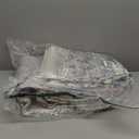 BESTSWEETIE 8x10 Area Rug Washable Rugs for Living Room, No Pile Boho Carpet for Entryway Bedroom Dinning Room, Vintage Carpet Print Distressed Non-Slip, 8 x 10 ft, Blue Grey White