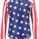 Girls Long Sleeve Rash Guard One Piece Swimsuits for Kids Tie Dye Bathing Suit UPF 50+ Swim Shirts 3-16 Years