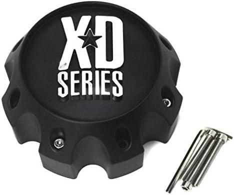 XD Series by KMC Wheels KMC XD Series 441 796 797 798 800 801 8 Lug Matte Flat Black Center Cap 1079L170-MB-8LUG