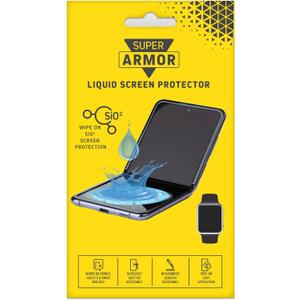 SUPER ARMOR Liquid Glass Screen Protector - Wipe On Scratch and Shatter Resistant Nano Protection for All Phones Tablets Smart Watches Universal