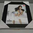 Malden International Designs 8x10 Black Bead with Wood Mat Picture Frame MDF Wood Standard Photo Frame, Black, 2387-80