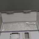 seenda Wireless Keyboard and Mouse Combo, Rechargeable Quiet Keyboard Mouse, Sleek and Ultra Thin Design, Full-Size with Number Pad for Windows, Laptop, PC, Notebook, Desktop- Silver and White