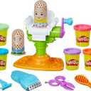 Play-Doh Buzz 'n Cut Fuzzy Pumper Barber Shop Set, Electric Buzzer, 5 Colors of 2-Ounce Cans, Preschool Toys, Christmas Gifts Girls & Boys, Ages 3+ 