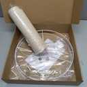 Beige Lamp Shade, Large Drum Lampshade 13''Top X 13'' Bottom X 10'' High, Replacement Lamp Shade Natural Linen Hand Crafted for Table Lamps Floor Lamps Chandelier Lamp, Easy Assembly Required