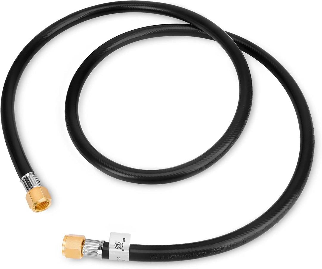 Stanbroil 5 Feet Propane Hose Assembly with Both 3/8" Female Flare for Gas Grill, RV, Heater, Fire Pit and More