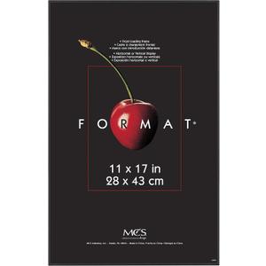 MCS Format 11x17 Picture Frame Black, Vertical & Horizontal Wall Hanging Large Picture Frame for Photos & Art Prints (1-Pack)