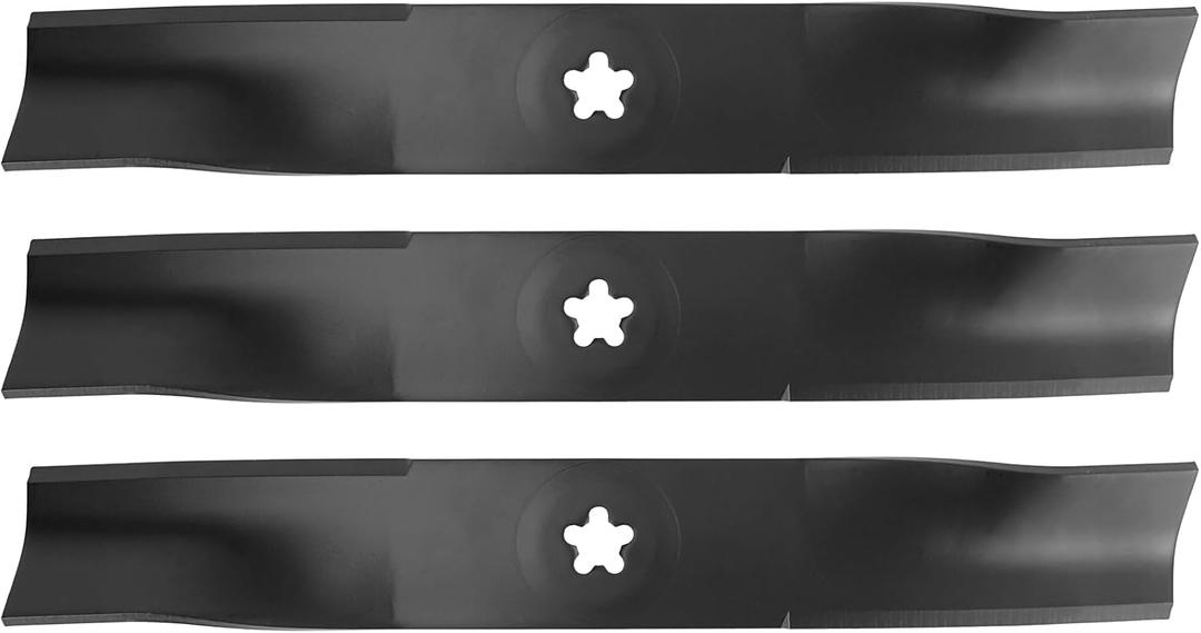 OCPTY Medium-Lift Blades 48'' Mower Blades for Husqvarna YTH2348, YTH2348, YTH24V48, YTH2448, YTH2748, GTH2548 for Husqvarna 532173921, 539110512, 173921, for Craftsman 917532173921 48 inch 3Pack
