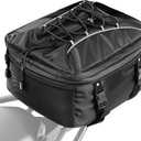 VEVOR Motorcycle Tail Bag, Dual Use Motorcycle Rear Seat Bag with Waterproof Rain Cover, 22-34 L Expandable Outdoor Sports Motorbike Luggage Storage Backpack Handbag with Straps