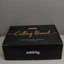 SMIRLY Wooden Cutting Boards For Kitchen Meal Prep & Serving - Bamboo Cutting Board Set with Holder, Charcuterie & Chopping Board, Wood Cutting Board Set, Kitchen Gadgets