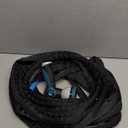 Aunfles 50FT Garden Hose - Flexible Water Hose with 10 Spray Nozzle, Lightweight Design, Easy Storage, Leak-Proof, Compact, Portable, Car Wash for Yard (Black)