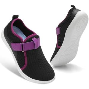 Spesoul Wide Womens Walking Shoes Adjustable Diabetic Shoes Breathable Zero Drop Barefoot Shoe Neuropathy Edema Nursing Shoe Wide Width Sneaker, Size 10.5