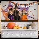 24 Pcs Ghost Hanging Ornaments Felt Christmas Tree Ornaments Decoration White Ghost Decoration for Small Christmas Tree Party Decor Home Favors Supplies