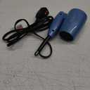 Conair Travel Hair Dryer with Dual Voltage, 1600W Compact Blow Dryer with Folding Handle, Blue
