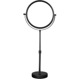 Nicesail Higher Taller Tabletop Makeup Mirror of 8 Inch, 5X Magnified Makeup Mirror Countertop Standing, Height Adjustable, Double Sided Mirror in Matte Black (8 Inch, 5X) (No Light-black)