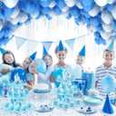2 Pack Cupcake Stands Frozen Birthday Party Decorations: 3-Tier Snowflake Winter Wonderland Theme Cupcake Holders for Girls Kids Princess Party Favors, Blue Castle Toppers Cup Cake Tower Stand