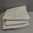 Full Size 4 Piece Sheet Set - Comfy Breathable & Cooling Bed Sheets Set - Hotel Luxury Bedding for Women, Men, Kids, Teens, Boys & Girls - Deep Pockets, Soft, Wrinkle Free - Oeko-Tex - Beige Stripes 2