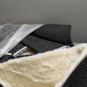 Ophanie Round Rugs 7Ft Ivory Circle Area Rug, Aesthetic Room Decor, Fluffy Fuzzy Bedroom Carpet, Plush Soft Shaggy Cream Living Room Rugs for Kids Home Decor, Nursery