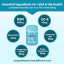 LOVITA Hip + Joint Supplement for Pets - Supports Mobility & Joint Health for Dogs & Cats - 60 Capsules, Chicken Flavor
