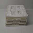 Stackable Closet Organizer Box with lid Plastic Drawer Storage for Armoire and Wardrobe, Foldable Clothes and Towel Storage Basket Bins for Kitchen, Bedroom, Bathroom, Laundry Room, Clothing