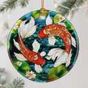 4 x Koi Fish Ornament Christmas Ornament, Christmas Tree Decor, & Perfect Holiday Decor | Koi Fish Lover Gift, Gifts for Friends