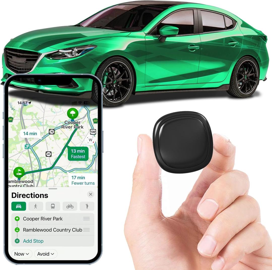 GPS Tracker for Vehicles,Magnetic Car GPS Tracking,Full Global Coverage Location GPS Tracker for Kids,Dogs,No Subscription Required/No Monthly Fee/No SIM Card Required