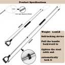 Adjustable 6092 Inch Animal Catch Pole Animal Control Pole for Dogs Cat Raccoon Wild Boar Fox Wolf Lizard Calf Alligator Wildlife & Farm Animals with Animal Toy and Storage Bag