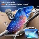 + Tempered Glass for Privacy Screen Protector [ Anti Spy & Longest Durable ] Shatterproof HD Clear, Easy Install, Bubble Free, 2 Pack