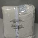 TWOPAGES 72 W x 102 L inch Pinch Pleated Curtain Blackout Linen Drapery for Bedroom Living Room Theater Patio Door (1 Panel),Beige White