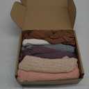 Tudomro 6 Pcs 15.8 x 59'' Newborn Baby Stretch Wraps Set 6 Colors Baby Photography Props Unisex Newborn Long Ripple Wrap Photo Blanket for Girl Boy Christmas DIY Photography(Fresh Color)