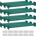 Barcaloo Swing Set Hardware 12 Pack Set Outdoor Monkey Bars for Backyard -16.5 inch Green Powder Coated Monkey Bar for Kids Indoor or Outdoor Playset Attachments