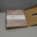 Ospelelf Vintage Hardcover 3 Ring 2 inch Leather Binder, Professional Binders Organizer Suitable for Letter Size Documents, Binder Dividers with Tabs, Rose Gold