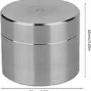 awakentti Stainless Steel Pill Case, Waterproof Pill Storage Box Travel, Larger Capacity, Advanced Protection, Travel Pill Organizer for Storing Daily Pill, Supplement (M)