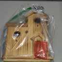 Bird House Black Birdhouse Bird Houses for Outside with Pole Wooden Bird House for Finch Bluebird House Cardinals Hanging Birdhouse Clearance Garden Country Cottages B8-2