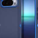 I-HONVA for Google Pixel 10 Pro XL Case Shockproof Dust/Drop Proof 3-Layer Full Body Protection [Without Screen Protector] Rugged Heavy Duty Cover Case for Google Pixel 10 Pro XL,Navy Blue