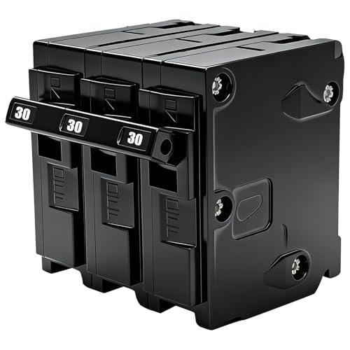 Q330 Circuit Breaker, 3 Pole 30-Amp, 120/240v, Fit for Siemens Type EQ, EQL, SEQ, EQG, PL and ES Series loadcentres. Plug-in Standard Circuit Breaker,Thermal Magnetic Protection.